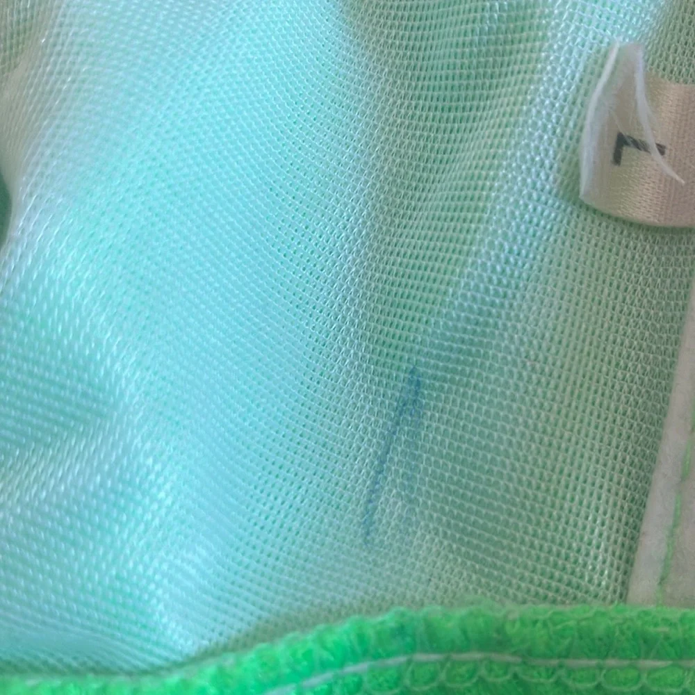 FINAL MARKDOWN Vibrant Green swimsuit top large brand new